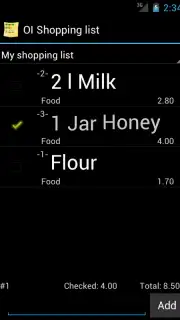 OI Shopping list screenshot 4