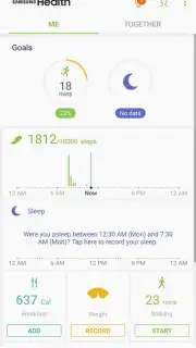Samsung Health (Android Wear) screenshot 13