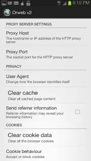 Orweb: Private Web Browser screenshot 12