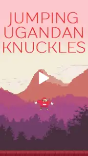 Jumping Ugandan Knuckles screenshot 1