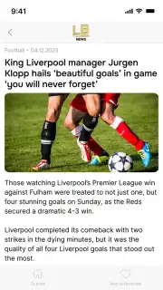 Linebet News screenshot 4