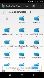 AndroRar Zip and Rar screenshot 1