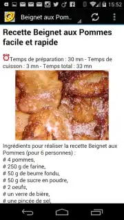 Recettes de Beignets screenshot 3