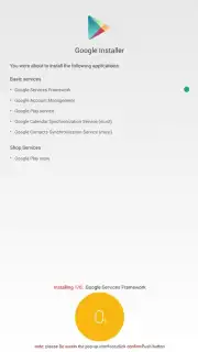 Google Installer screenshot 2
