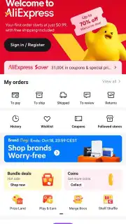 AliExpress screenshot 1