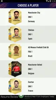 FUT 18 DRAFT screenshot 3