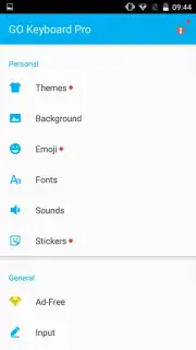 GO Keyboard Pro screenshot 1