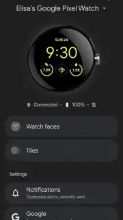 Google Pixel Watch screenshot 2