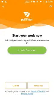 pdfFiller screenshot 1