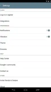 Swipes screenshot 1