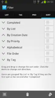 Simpletask Cloudless screenshot 8