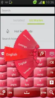 Pink Keyboard Hearts Glow screenshot 5