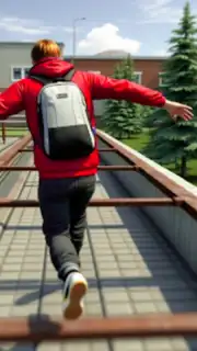 Going Up Jump Parkour Rooftop screenshot 4