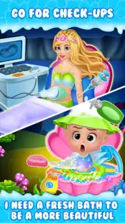Newborn mermaid baby care game screenshot 2