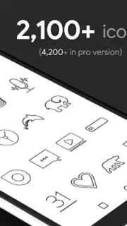 Lines Dark - Icon Pack screenshot 8
