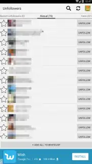 Unfollowers for Instagram screenshot 5