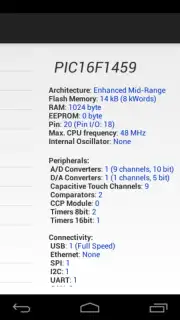 PICmicro Database screenshot 10