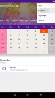 Ceylon Calendar 2015 screenshot 8