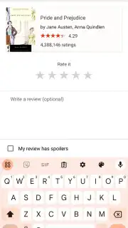 Goodreads screenshot 13