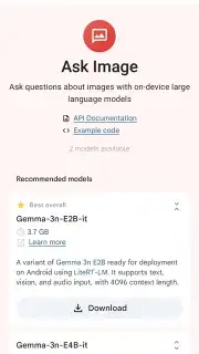 Google AI Edge Gallery screenshot 10