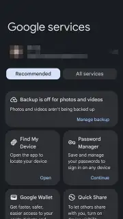 Google Play services screenshot 1