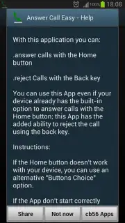 Answer Call Easy screenshot 1
