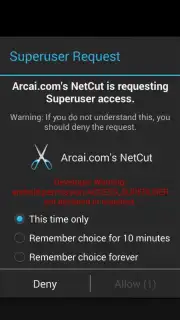 Arcai.com NetCut screenshot 1