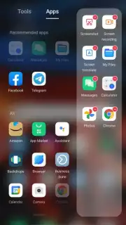 ColorOS Smart Sidebar screenshot 1