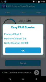 RAM Booster Speed Cleaner screenshot 2