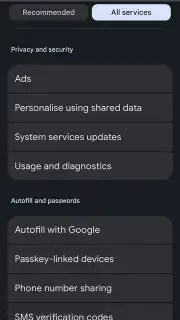 Google Play services screenshot 22