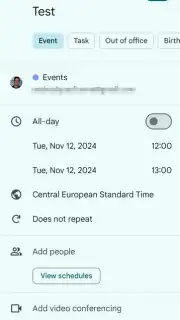 Google Calendar screenshot 9
