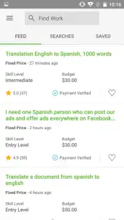 Upwork screenshot 2