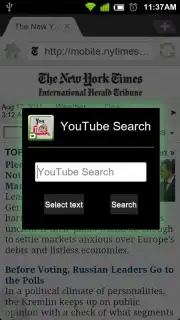 YouTube Search screenshot 1