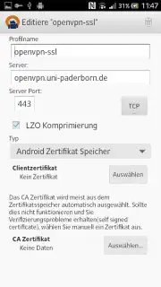 OpenVPN screenshot 7
