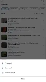 Audible screenshot 7