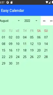 Easy Calendar screenshot 1