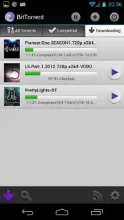 BitTorrent screenshot 1