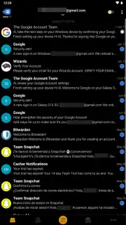 BlueMail screenshot 2