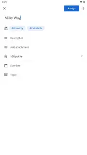 Google Classroom screenshot 3