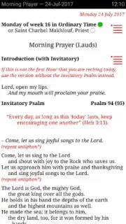 Catholic Calendar from Universalis screenshot 4
