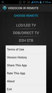 Videocon IR Remote screenshot 5