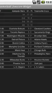 Basketball Livescore Widget screenshot 17