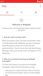 Bridgefy screenshot 1