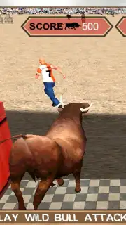Angry Bull Attack Arena Sim 3D screenshot 2
