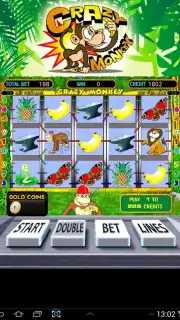 Crazy monkey slot screenshot 2