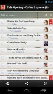 Wunderlist screenshot 2