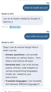 Google AI Edge Gallery screenshot 9