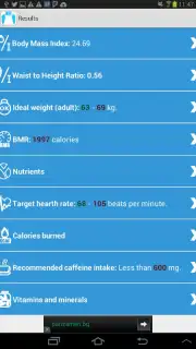 Калькулятор здоровья screenshot 10