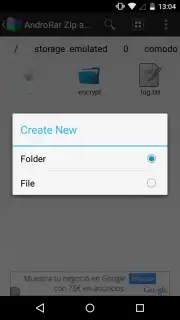 AndroRar Zip and Rar screenshot 3