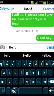 Emoji Keyboard+ Blue theme screenshot 2